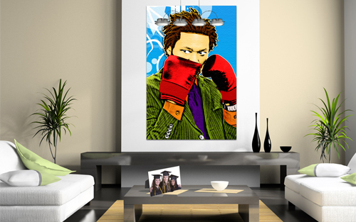 Idea regalo per la Laurea: un orologio applicato alla stampa su tela con lavorazione Pop Art! Un autentico CAPOLAVORO